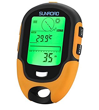 Life-Tandy Sunroad FR500 Multifunction LCD Digital Altimeter Barometer Compass Thermometer Hygrometer Weather Forecast LED Torch Waterproof