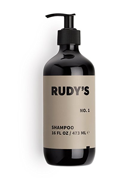 Rudy's No. 1 Moisturizing Shampoo - Sulfate, Paraben, and Cruelty-Free. Best for Normal, Dry, Curly, or Color-Treated Hair. For Men and Women, 16 oz. All Natural Ingredients