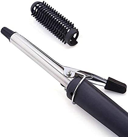CY Professional Hair Curler Iron Rod Brush Styler for Women Professional Hair Curler Tong with Machine Stick and Roller (Red)