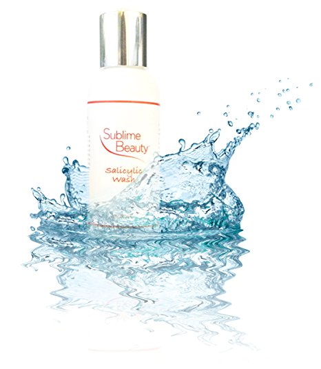 SALICYLIC FACE WASH from Sublime Beauty, 2 oz. Cleanser With 2% Salicylic Acid for Clear Skin and Pores. Great for Oily Skin or Aging Skin. Fresh Tingly Cleanser.