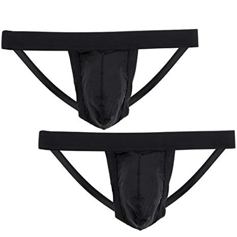 Nightaste Men Jockstrap Underwear Athletic Supporter Performance Breathable G-String Thong Undies