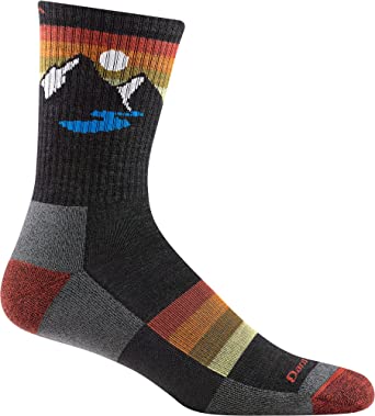 DARN TOUGH (1997) Sunset Ridge Micro Crew Lightweight with Cushion Men's Sock