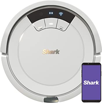 Shark ION Robot Vacuum A72 with Wi-Fi Voice Control .45-Quart Dust Cup Capacity Smoke/Ash