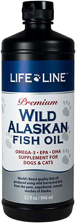 Lifeline 31032 Wild Alaskan Salmon Oil for Dogs and Cats, 32 Oz.