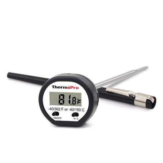 ThermoPro TP-01 Instant-Read Digital Kitchen Cooking Probe Thermometer with Stainless Steel Probe
