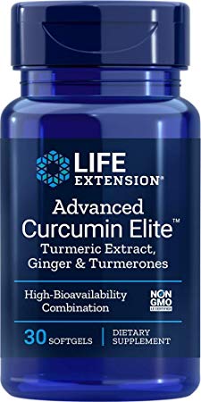 Life Extension Advanced Curcumin Elite Turmeric Extract, Ginger & Turmerones, 30 Softgels