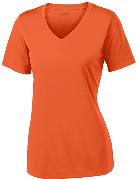 Women's Short Sleeve Moisture Wicking Athletic Shirts Sizes XS-4XL