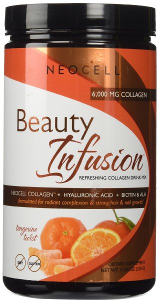 Neocell Beauty Infusion Refreshing Collagen Drink Mix Supplement, Tangerine Twist