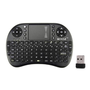 Mitid I8 Mini 2.4G Wireless Air Keyboard with Mouse Touchpad for TV Box/Pc/Laptop/Smart TV/Media Player, Black