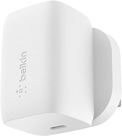 Belkin Boost Charge USB-PD GaN Wall Charger 60 W (USB-C Fast Charger for MacBook, MacBook Pro, iPhone, iPad, Samsung, More)