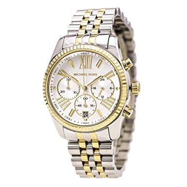 Michael Kors Women's Two Tone Lexington Watch, Silver/Gold, One Size