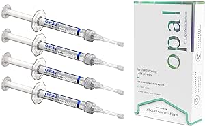 Opal by Opalescence 15% Home Teeth Whitening Gel - Refill Syringes - (1 Packs / 4 Syringes) - Carbamide Peroxide Deluxe Tooth Whitening Kit - Made by Ultradent Products - 5771-1