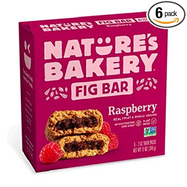 Nature's Bakery Raspberry Fig Bars, 2 oz, 6 ct
