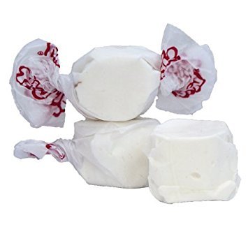 Vanilla Gourmet Salt Water Taffy White Soft Wrapped Chewy Candy 5 LB