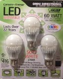 Feit Electric - 60 Watt Replacement - Omni Directional - LED Dimmable - 3 Pack 144799