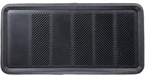 MILLIARD Large Rubber Boot Tray or Mudroom Doormat 32x16 Rubber is Durable Flexible for Easy Cleaning and Gives a Strong Grip to Stay in Place