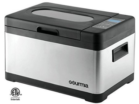 Gourmia GSV-900 Sous Vide Self Contained Circulating Water Oven with Rack, 10 quart, Stainless Steel