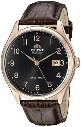 Orient Men's FER2J001B0 Duke Black Watch with Brown Leather Band