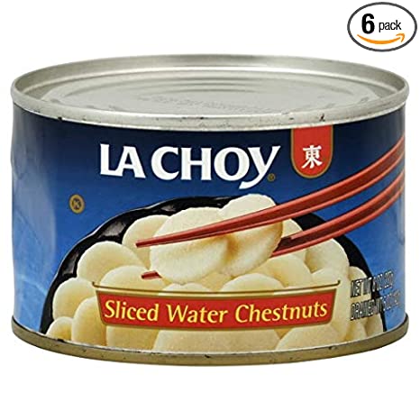 La Choy, Fancy Sliced Water Chestnuts, 8oz Can (Pack of 6)