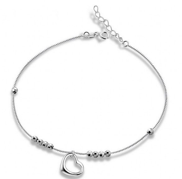 Silver Masters 925 Sterling Silver Singapore-Chain Anklet