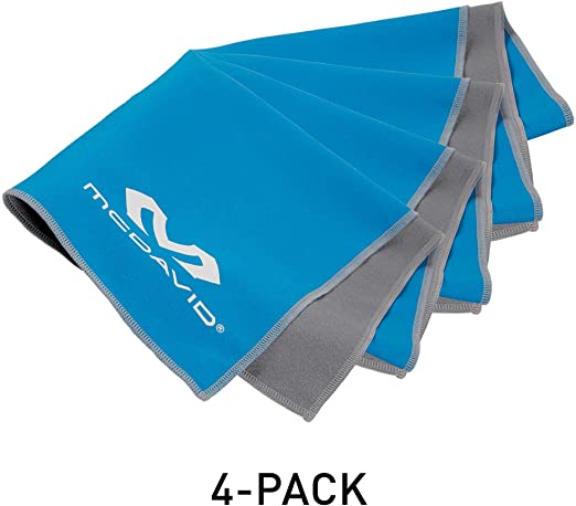 McDavid [4 Pack Cooling Towels for Workout, Yoga, Sports, Fitness, Gym and More. Ucool Keeps Your Body Cool.