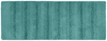 Garland Rug Essence Runner Nylon Washable Rug, 22-Inch by 60-Inch, Seafoam