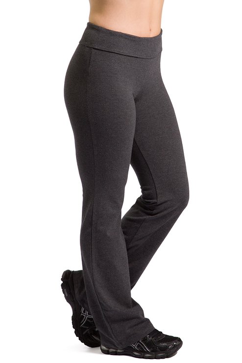 Women's Ecofabric Bootleg Yoga Pant; Bootleg Athletic Pant