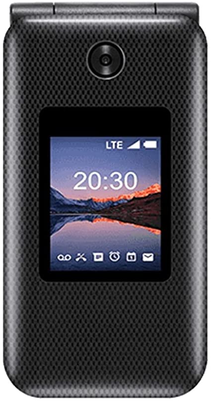 ZTE Cymbal U 2020 (8GB) 2.8" Dual Screen Flip Phone, All Day Removable Battery, Single SIM GSM Unlocked 4G Volte (T-Mobile, AT&T, Global) US Model (32GB SD Bundle, Black)