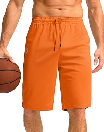 G Gradual Men's Athletic Shorts with Pockets 11" Long Basketball Shorts Lightweight Quick Dry Gym Workout Shorts for Men