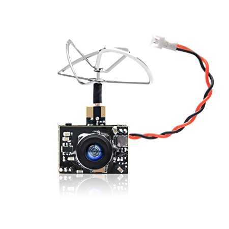 GOQOTOMO GT02 200mW 5.8GHz 40CH FPV Video Transmitter with Ultra Micro AIO NTSC 600TVL Camera Combo for FPV Indoor Racing