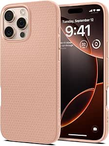 Spigen Liquid Air Designed for iPhone 16 Pro Max Case (2024) [Military-Grade Protection] - Rose Titanium