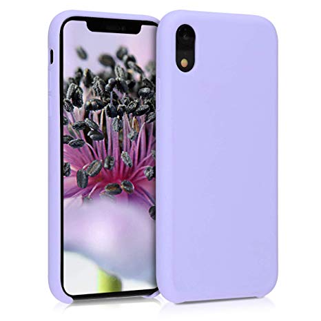 kwmobile TPU Silicone Case Compatible with Apple iPhone XR - Soft Flexible Rubber Protective Cover - Lavender