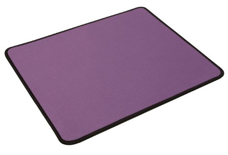 Purple Small Gaming Mouse Pad, Stitched Edges, Speed Silky Smooth Surface - 10.6"x8.6"x0.12"