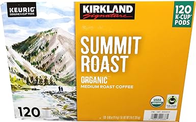 Kirkland Signature Organic Summit Fair Trade K-Cup Pods, 120-pack