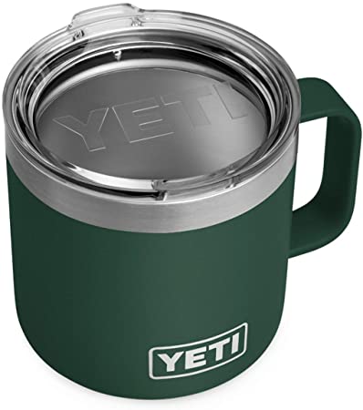 YETI Rambler 14 oz Mug, Stainless Steel, Vacuum Insulated with Standard Lid