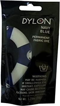 Dylon 87008 Permanent Fabric Dye, 1.75-Ounce, Navy