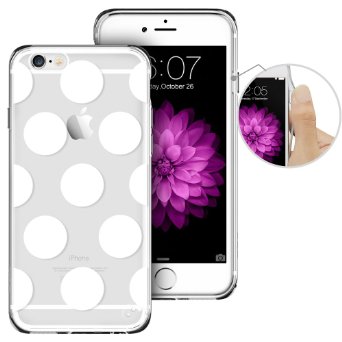 iPhone 6 Case iPhone 6 Case Clear with Design ESR iPhone 6 Slim Fit Ultra Hybrid Integrated Cover Soft TPU Bumper Hard Back Panel for 47 inches iPhone 6s  iPhone 6 Polka Dots