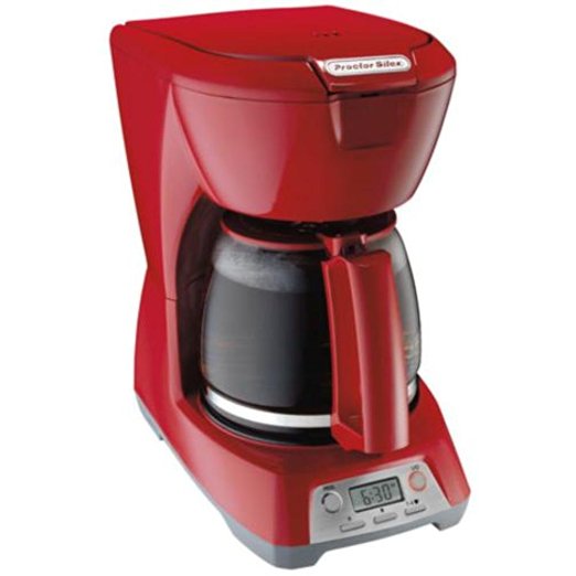 Proctor Silex 12 Cup Coffee Maker in Red