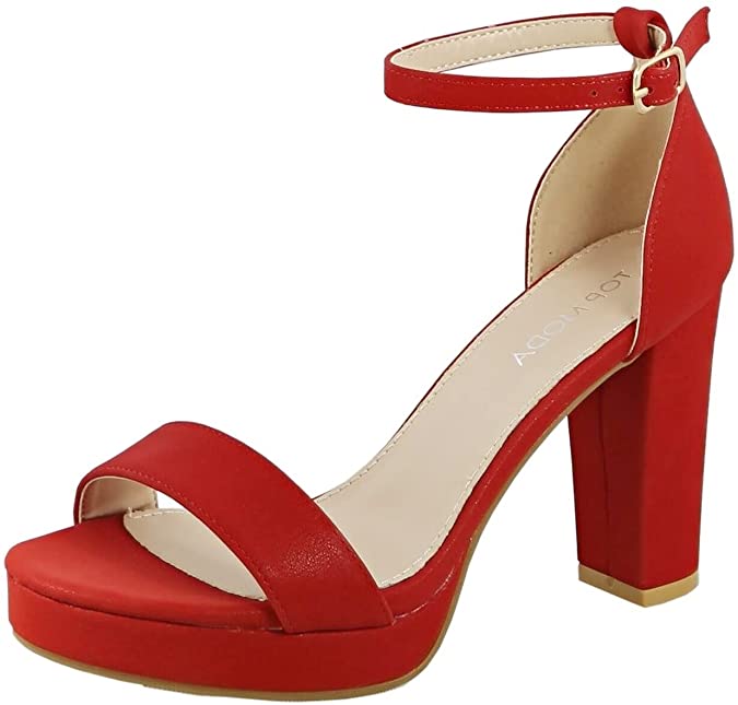 Platform High Heel Open Toe Dress Sandal Over the Toe Strap