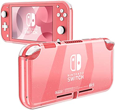 Fintie Grip Case for Nintendo Switch Lite 2019 - Soft TPU [Crystal Clear] Shock-Absorption and Anti-Scratch Protective Cover for Switch Lite Console 2019, Shining Transparent