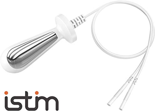 iSTIM Probe for Kegel Exercise, Pelvic Floor Electrical Muscle Stimulation, Incontinence - compatible with TENS/EMS, FDA(OTC) Approved (Vaginal)