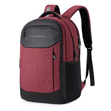 ASPENSPORT Travel Laptop Backpack Water Repellent Business Bag fit 17＂Computer