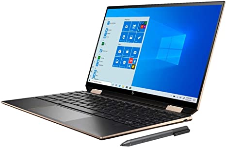 HP Spectre X360 2020 GEM Cut 13.3" FHD Touch Laptop, Intel i7-1065G7, 16GB RAM, 512GB SSD, Bang & Olufsen, Fingerprint Reader, HP Stylus, Nightfall Black, Win 10 Pro, 64GB TechWarehouse Flash Drive