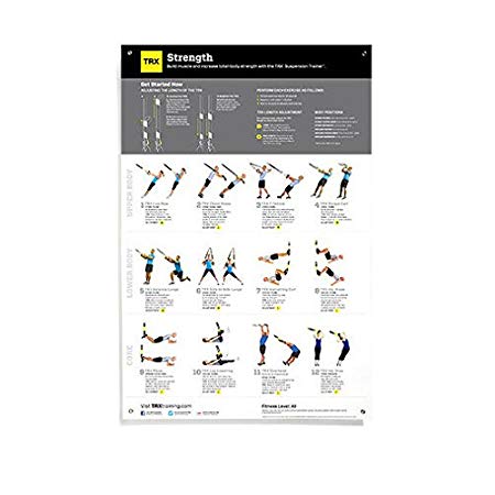 TRX Training All Body Strength Poster, Helps to Build Body Strength