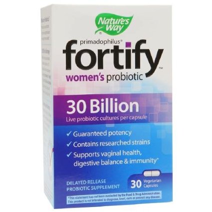 Nature's Way Primadophilus Fortify Women's Probiotic 30 Billion, Vegetarian Capsules 30 ea