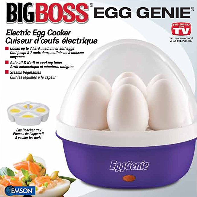 Big Boss 8864 Genie Electric Egg Cooker, Purple