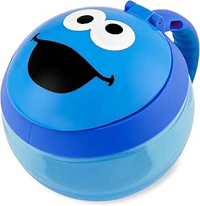 Skip Hop x Sesame Street Baby Snack Container, Toddler Snack Cup, Cookie Monster