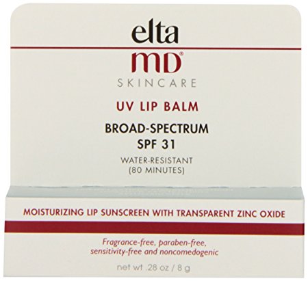 EltaMD SPF 31 UV Broad Spectrum Lip Balm, 0.28 Fluid Ounce