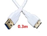 NewLoboTM Ultra Slim Extra Short 1 feet 03M USB 30 Superspeed Data Sync and Charging Cable for Samsung Galaxy S5  Galaxy Note 3 N9000 N9002 N9005 Note III1 feet