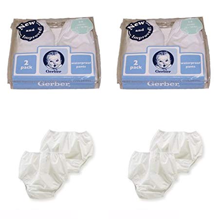 Gerber Plastic Pants, 3T, Fits 32-35 lbs. (4 pairs)